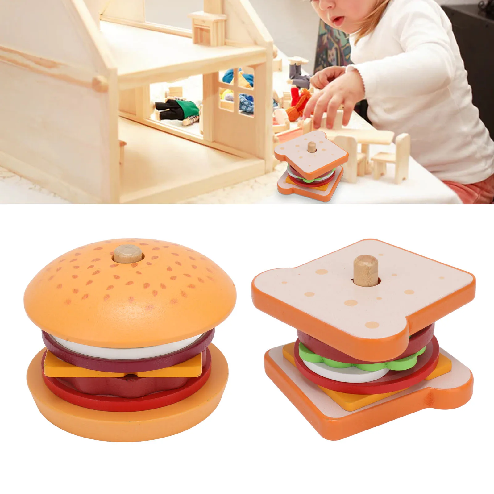 ילדים מטבח, צעצועים מסעדת מזון מהיר המבורגר להגדיר לשחק במשחק מיני מטבח מזון צעצוע חינוכי תפקידים