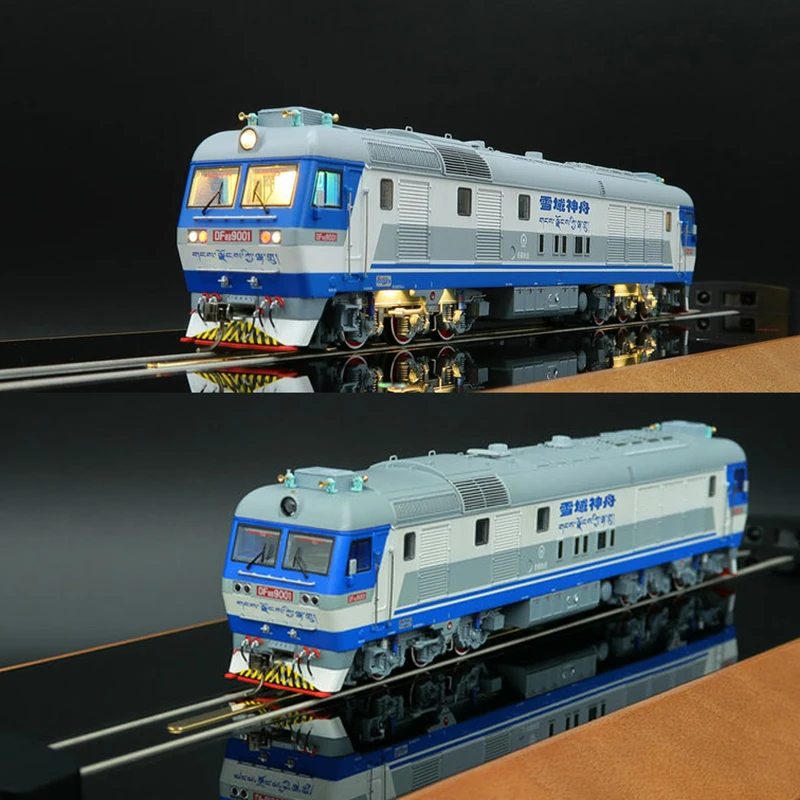 1/87 בעירה פנימית מודל הרכבת ZC18 מתכת DF8B הקטר מודל עשן אדום אפקט הרכבת דגם צעצוע