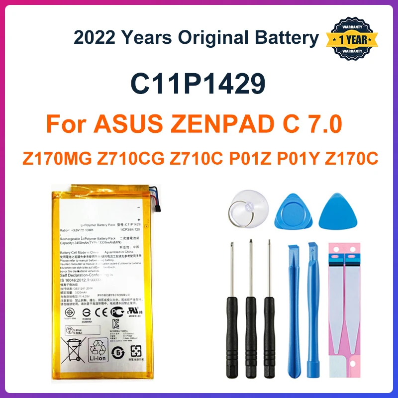 חדש באיכות גבוהה P01Z P01Y Z170CG 3450mAh סוללה c11p1429 עבור ASUS ZENPAD C 7.0 c7.0 Z170MG Z710CG Z710C P01Z P01Y Z170C